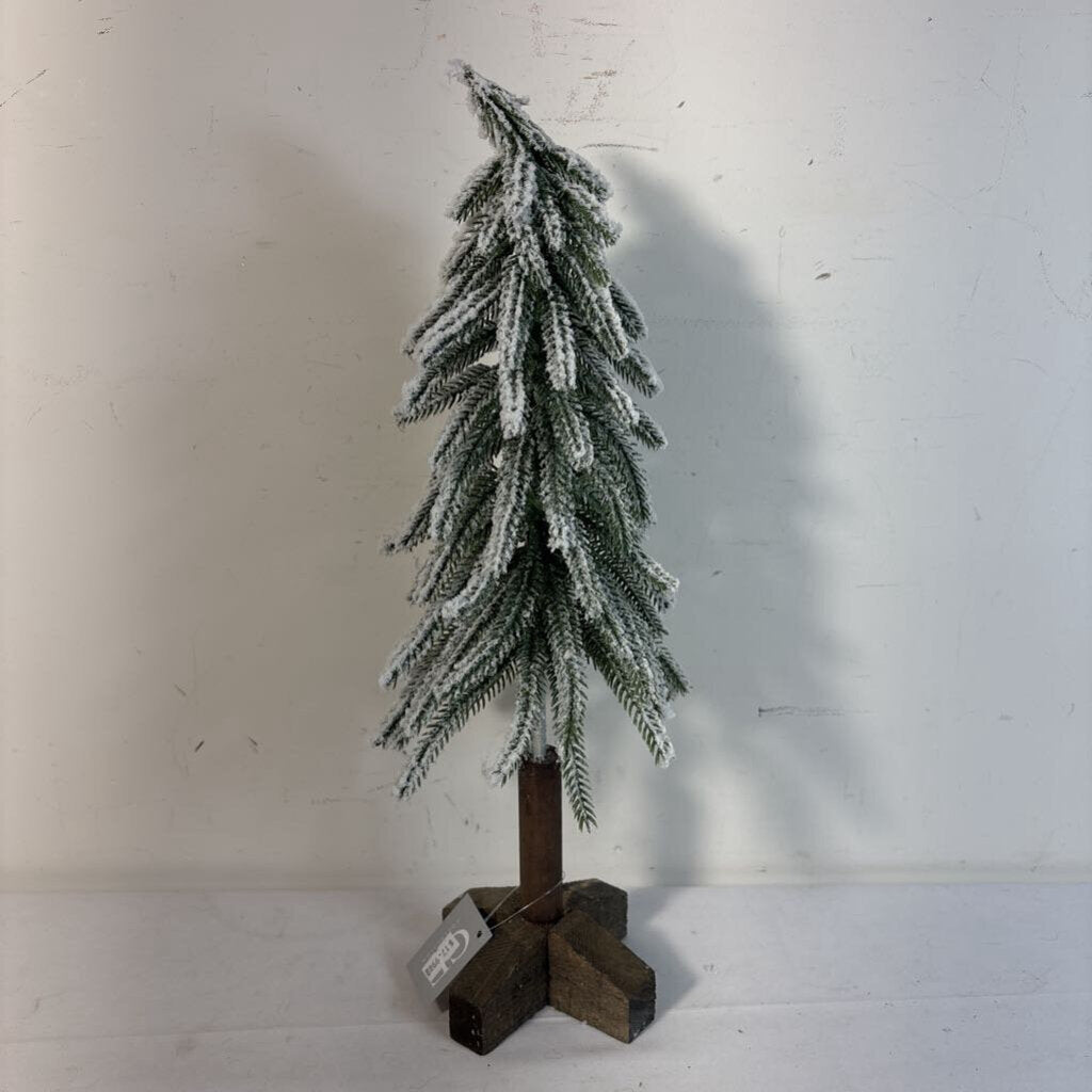 16" FLOCKED TREE