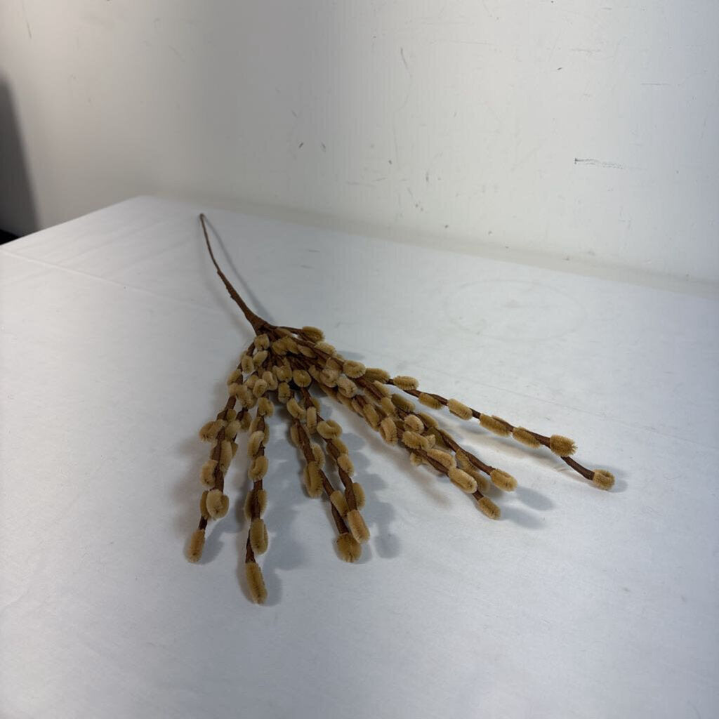 PUSSY WILLOW SPRAY - CHAMPAGNE