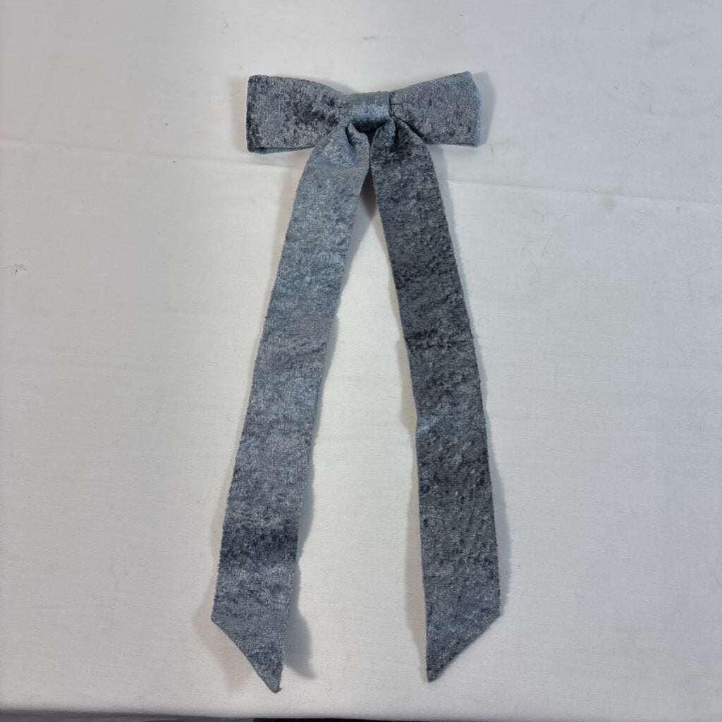 VELVET BOW - BLUE/GRAY