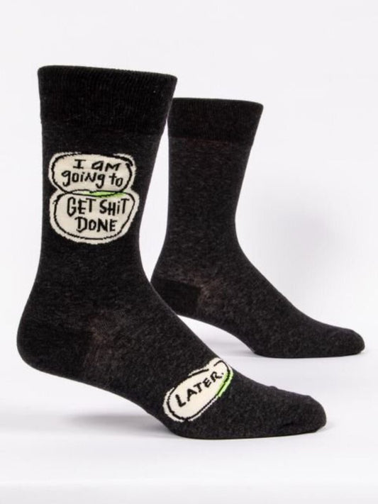 GET SHIT DONE LATER - MENS SOCKS