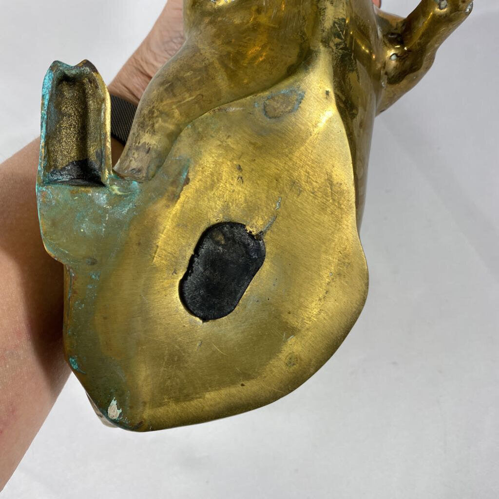 VINTAGE BRASS PIGGY BANK