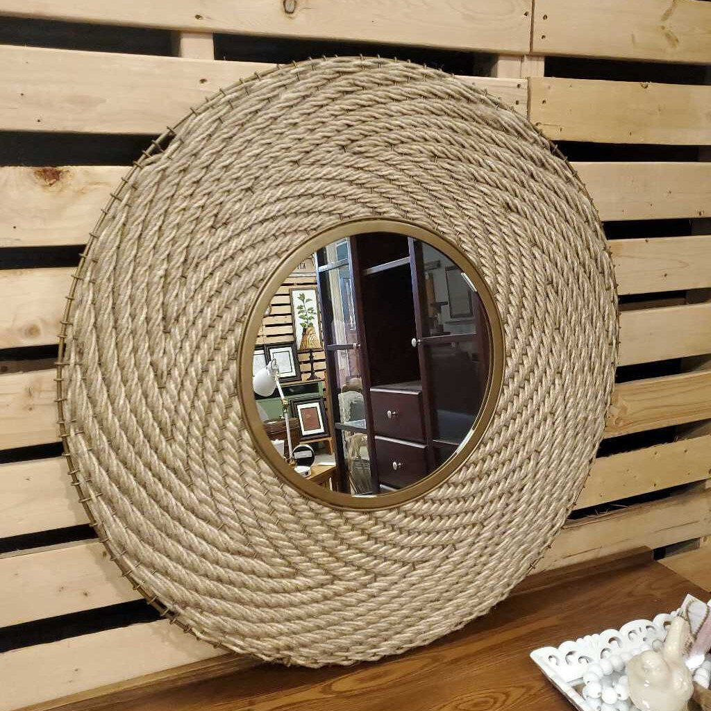 32" WOVEN MIRROR