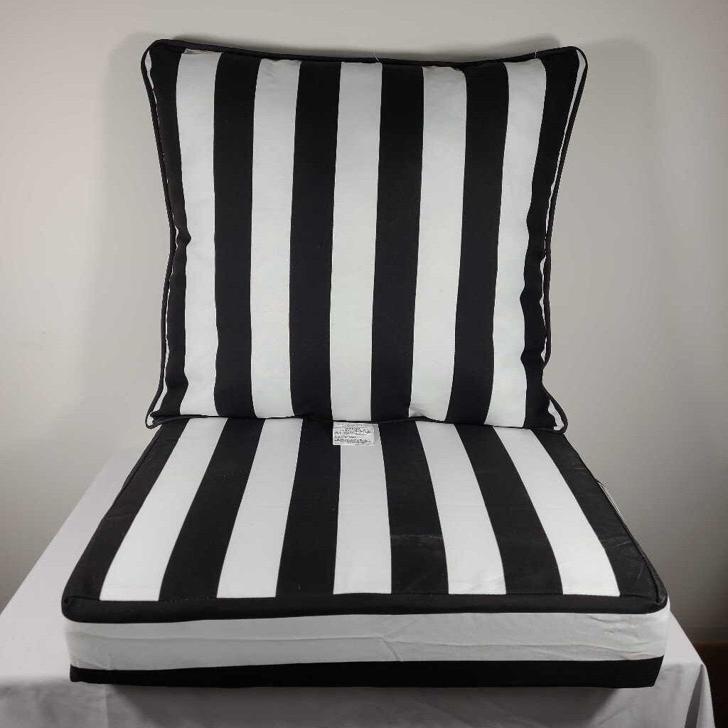 CABANA STRIPES OUTDOOR SEAT/BACK CUSHION