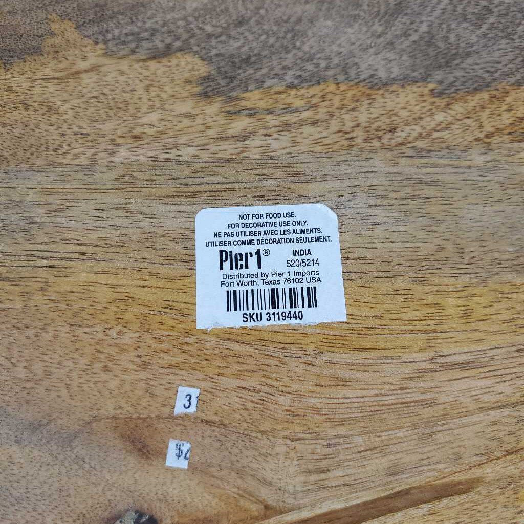 PIER 1 WOODEN CHARGER