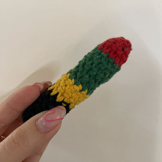Crocheted Catnip Joints - Rasta