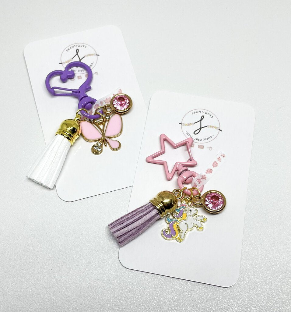 PINK BUTTERFLY - BAG CHARM