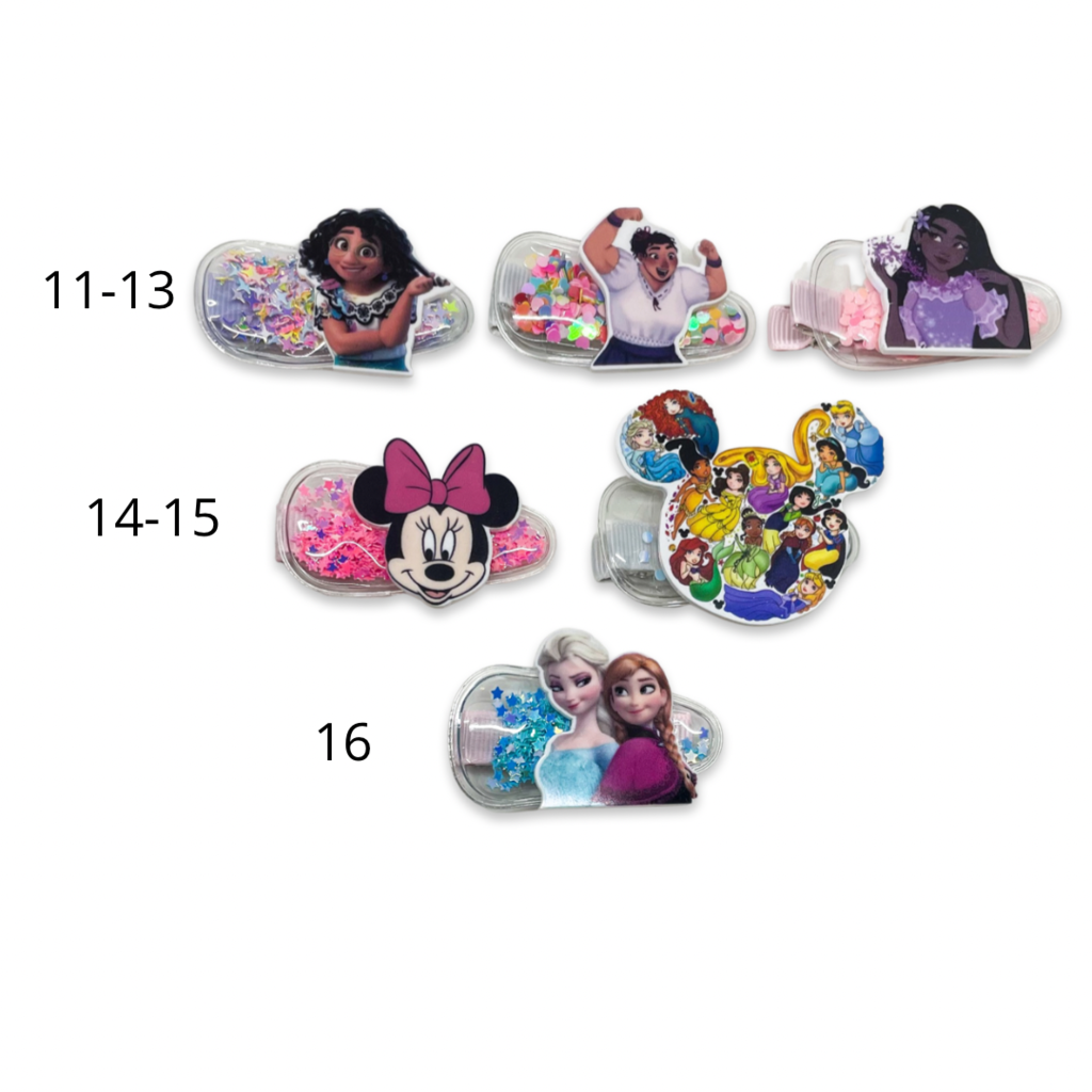 SHAKER NON SLIP HAIR CLIPS - CHARACTER 14