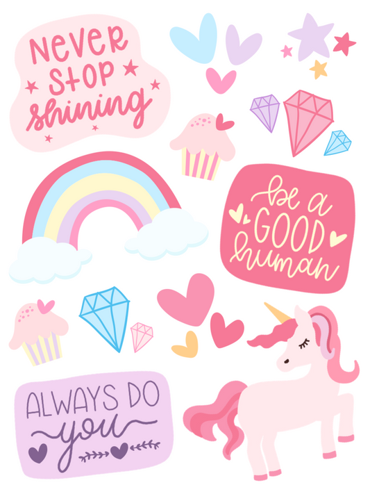 KIDS TEMPORARY TATTOOS - UNICORN