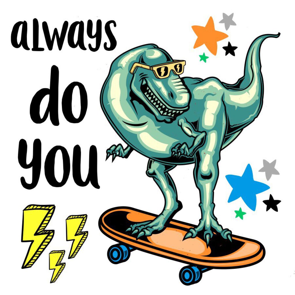 KIDS VINYL STICKERS - DINOSAUR