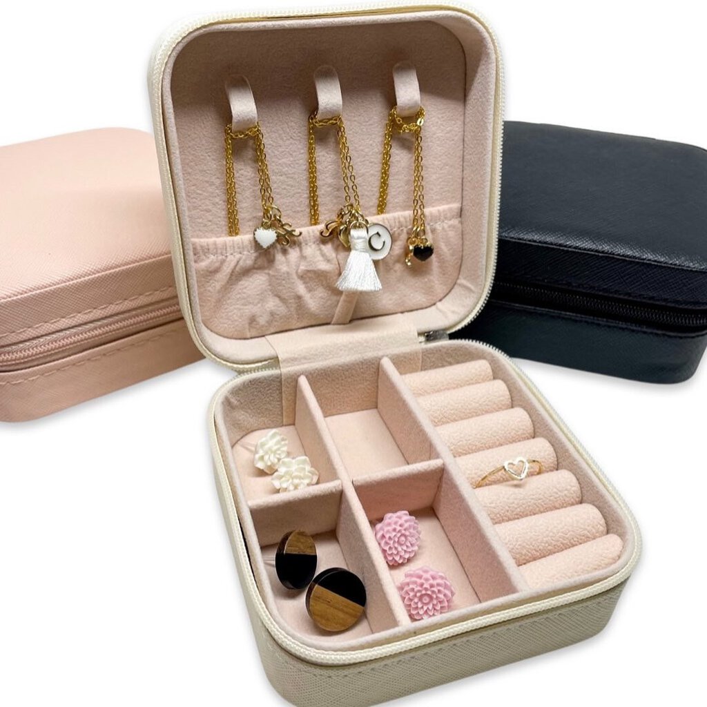MINI JEWELLERY CASE - WHITE, PINK LOVE