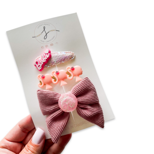 DREAM PINK - TRIO BOW SET - MAUVE