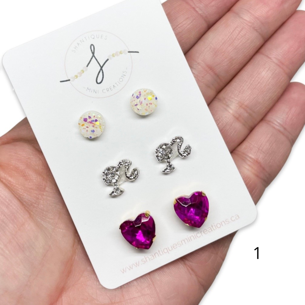DREAM PINK - TRIO EARRINGS 1