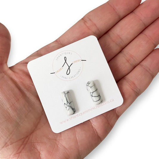 MARBLE BARS - EARRINGS