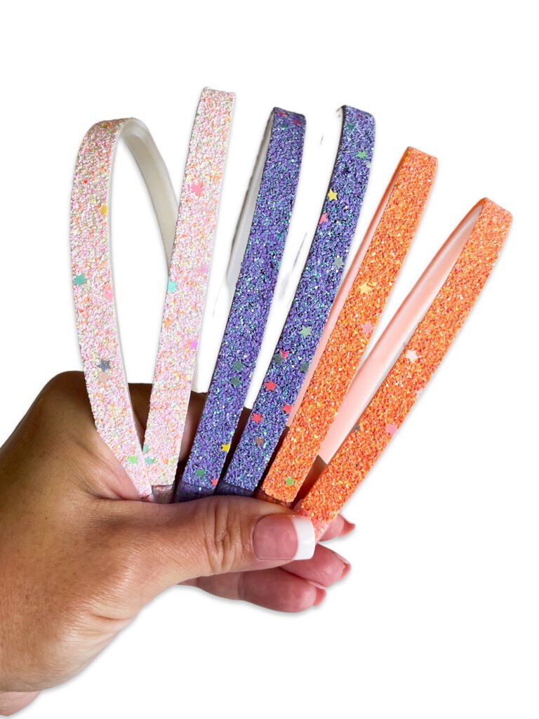 KIDS HEADBAND - GLITTER ORANGE