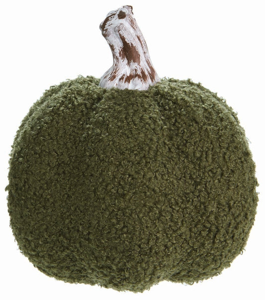 Fuzzy Green Pumpkin 7"