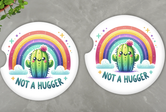 Not a Hugger Car Coasters