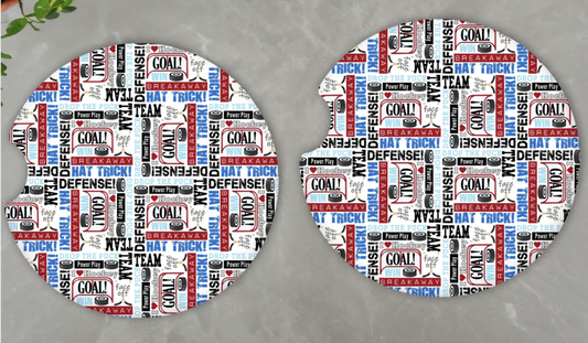 Hockey Car Coasters