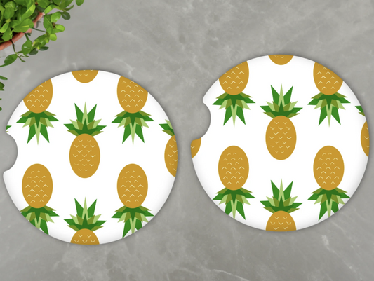Pineapple Car Coasters
