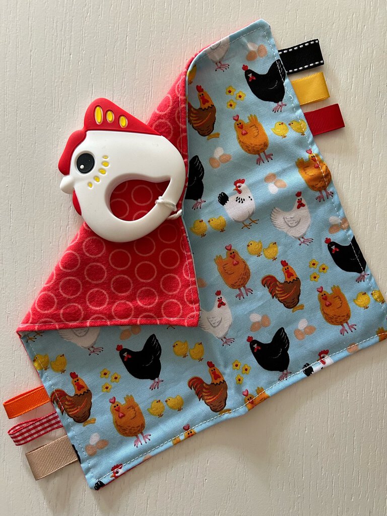 Taggie Lovie Mini Sensory Blanket - Chicken