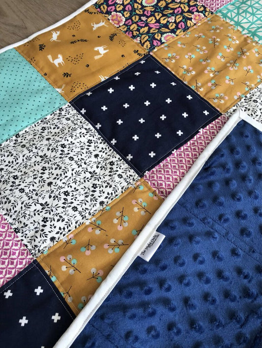 Patchwork Quilt - Horses and Wildflowers