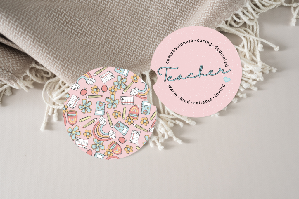 Teacher Car Coasters