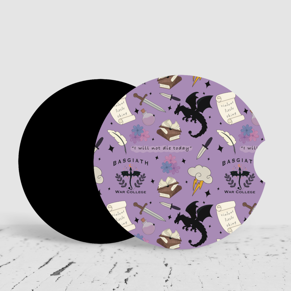 Fourth Wing Car Coasters