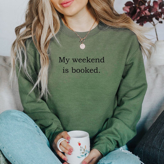 Weekend is Booked Sweater XL