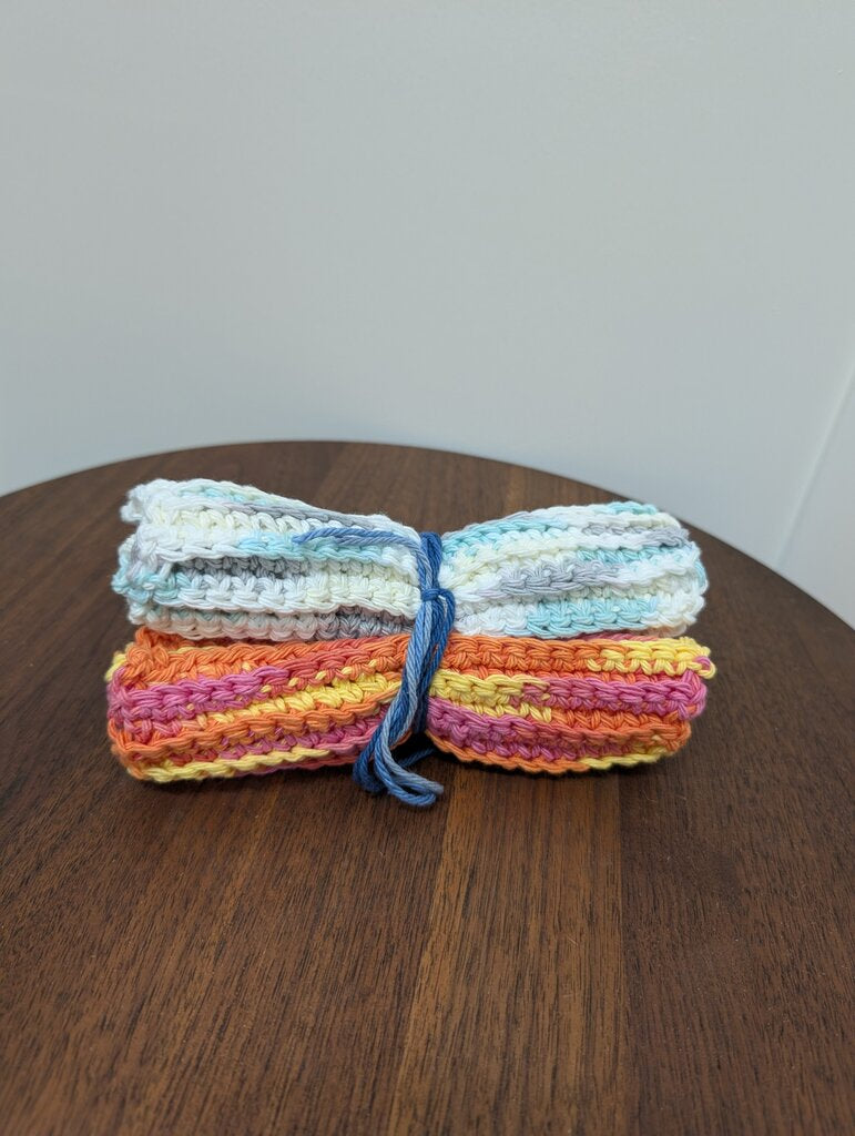 Heavy Duty Wash Cloths 7" square Set of 3