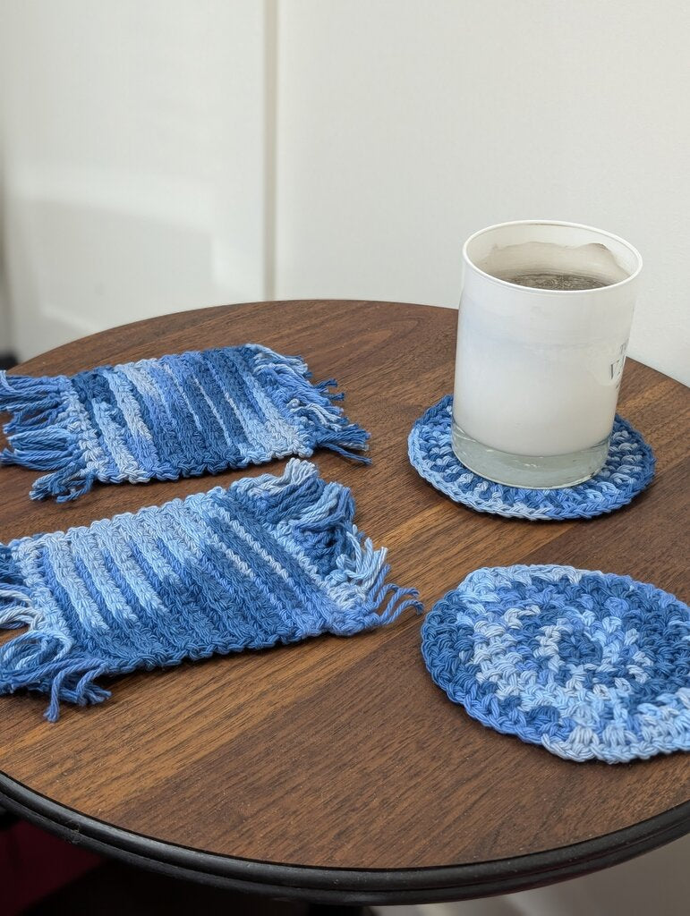 Mug Rugs! Assorted shapes and colours