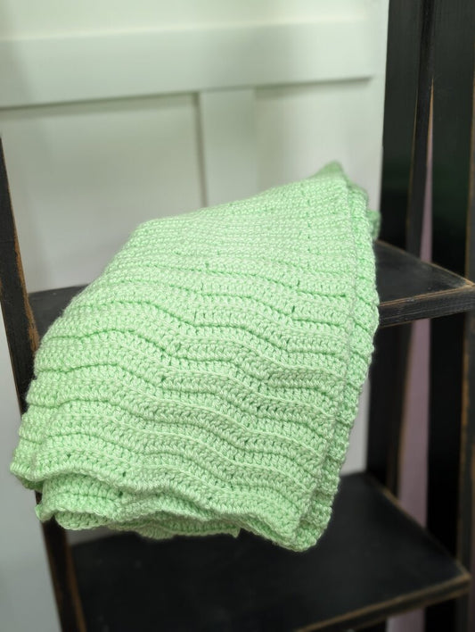 Mint Green Baby Blanket 31"x38"