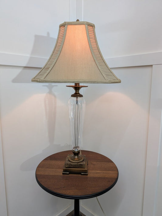 Bombay Company Fine Cut Crystal and Brushed Oiled Bronze with Marble