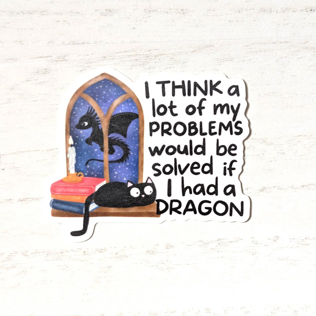 If I Had a Dragon Sticker