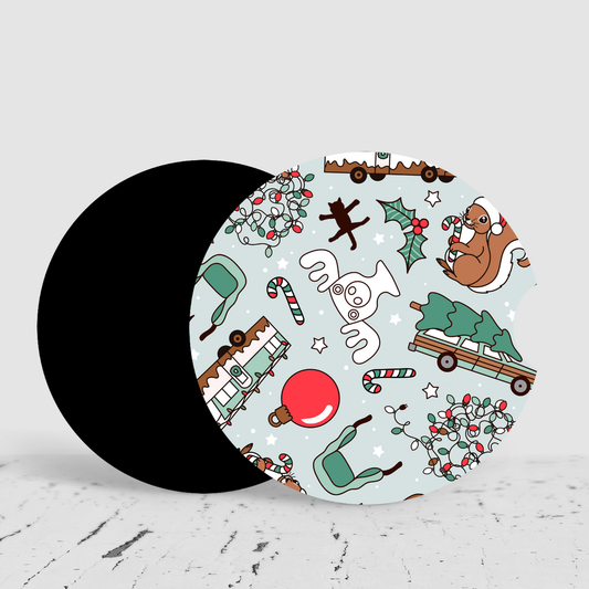 Christmas Vacation Car Coasters