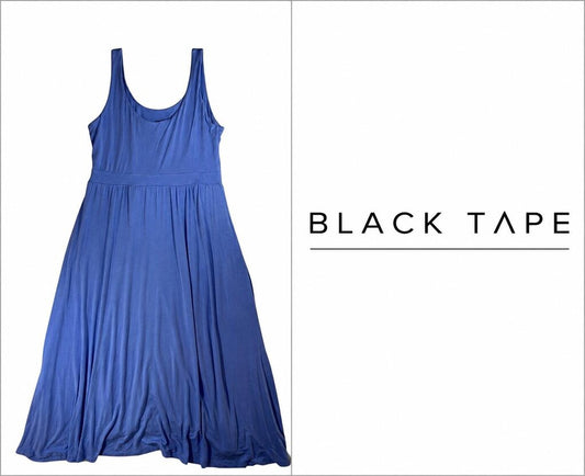 BLACK TAPE Periwinkle Sleeveless Midi Dress ~ Size Large