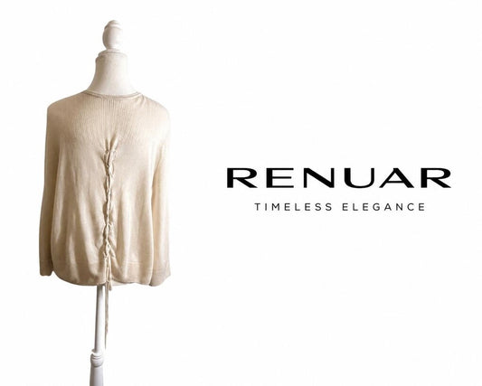 RENUAR Hooded Open Front Cardigan ~ Size Large