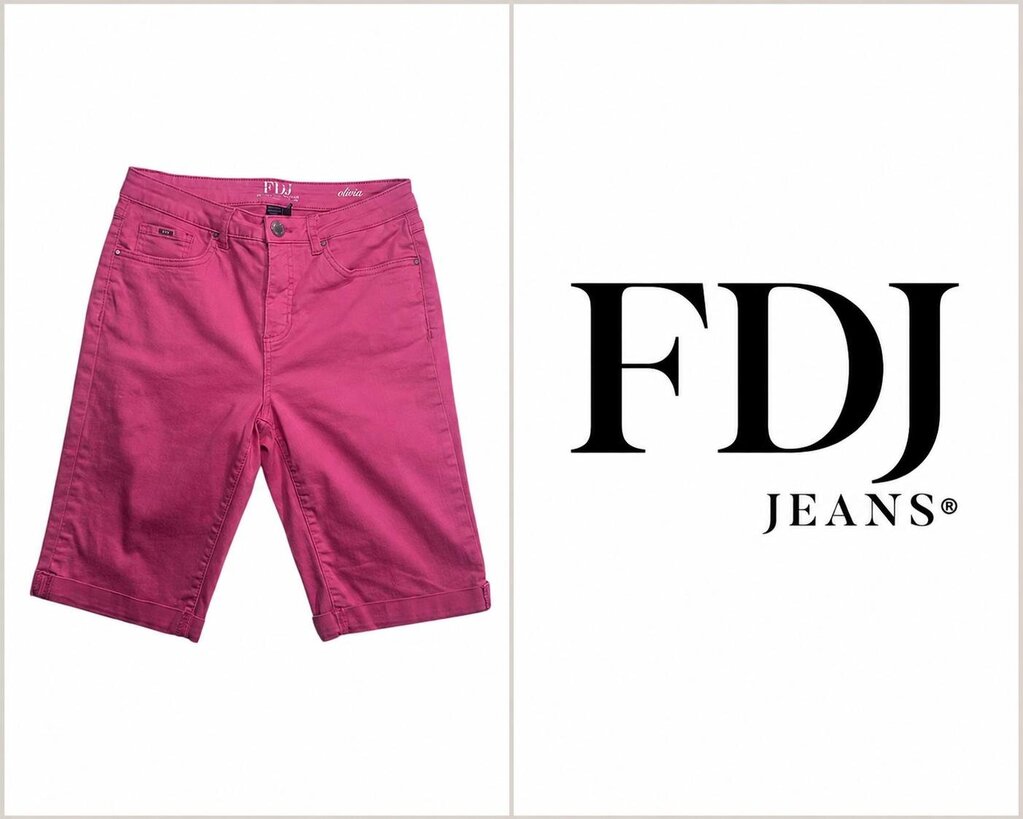 FDJ French Dressing Jeans Olivia Bermuda Shorts ~ Size 8 ~ Canadian Brand