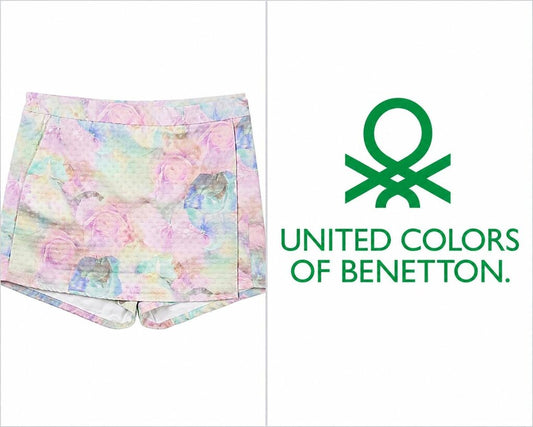 UNITED COLORS OF BENETTON Pastel Floral Skort - Small