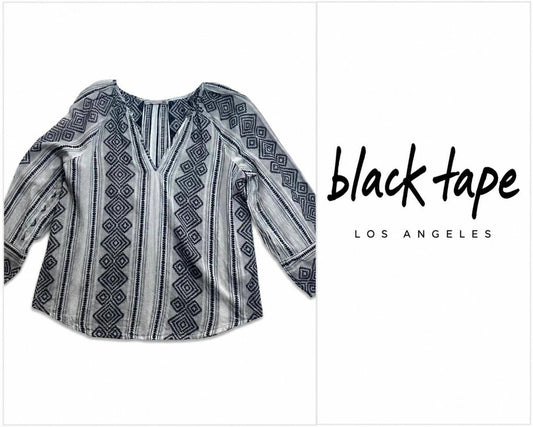 BLACK TAPE Women's Boho Printed Blouse ~ Medium