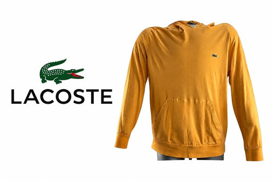 LACOSTE Men's Lightweight Hooded Pullover - Large