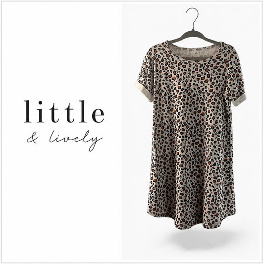 LITTLE & LIVELY Leopard Print Dress - Toddler Size 3T/4T