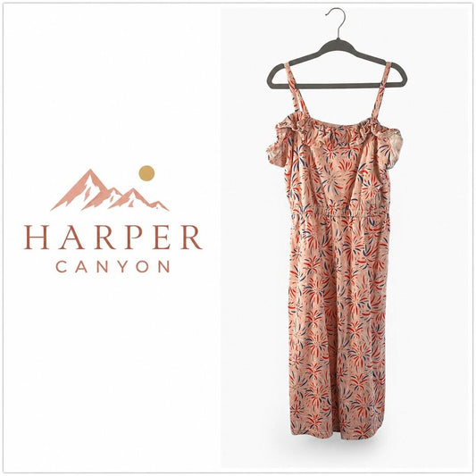 HARPER CANYON Girls Cold Shoulder Maxi Dress - Size 4