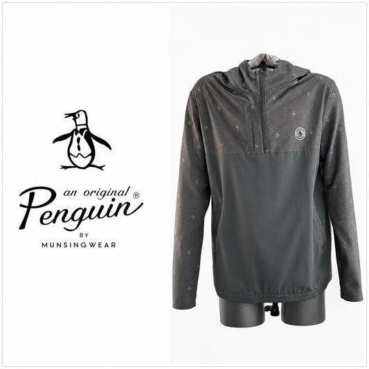 ORIGINAL PENGUIN by Munsingwear Men's Quarter Zip Hoodie - Large