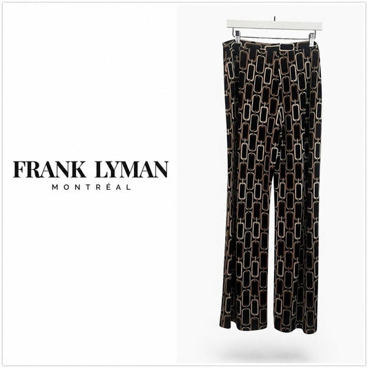 FRANK LYMAN Women's Geometric Print Pants - Size 16