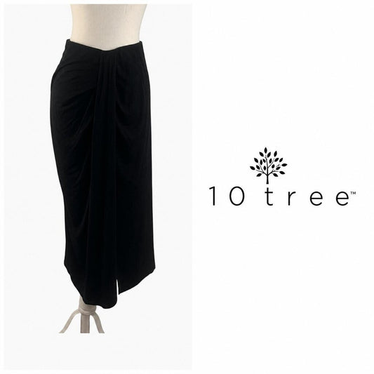TENTREE Black Soft Terry Light Midi Skirt - Large NWT