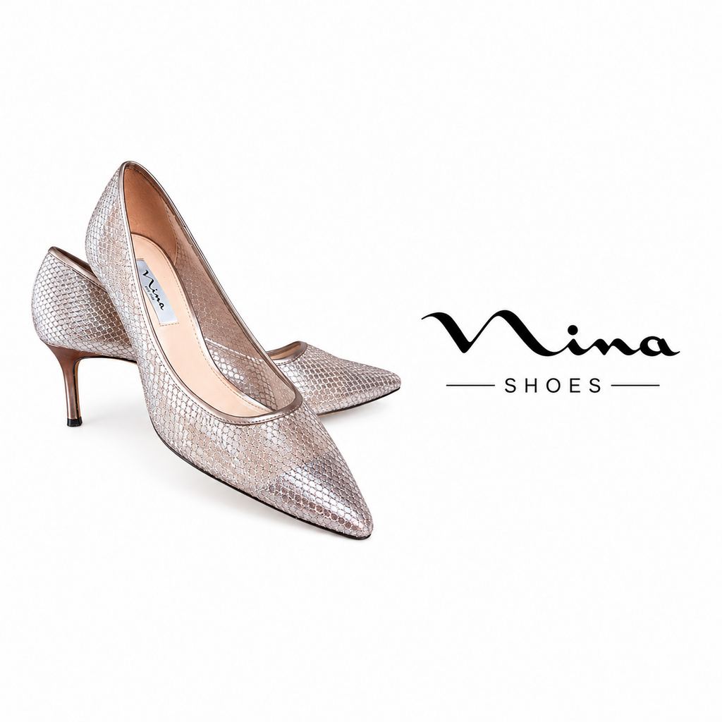 NINA SILVER SHOES Pointed Toe Pump - Size 10