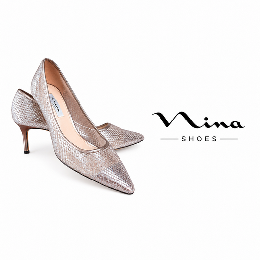 NINA SILVER SHOES Pointed Toe Pump - Size 10