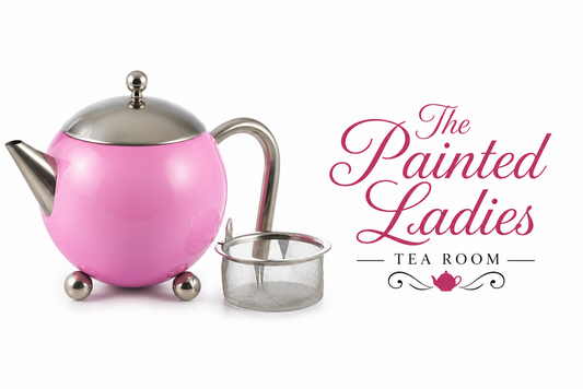 THE PAINTED LADIES - Pink Infuser Stainless Steel Teapot