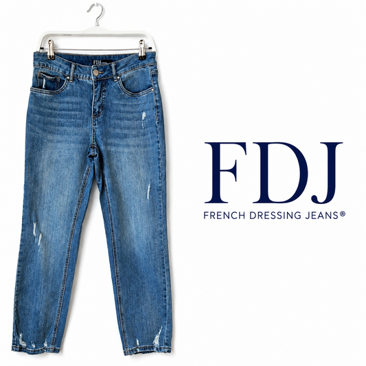 FDJ French Dressing Girlfriend Distressed Jeans Size 4