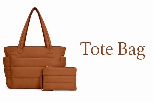 Puffer Tote Bag- Laptop TOTE - Lightweight