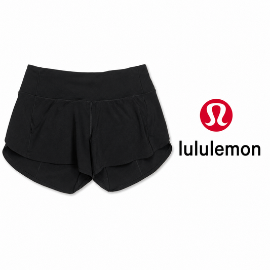 LULULEMON Speed Up Running Shorts Black Size 8